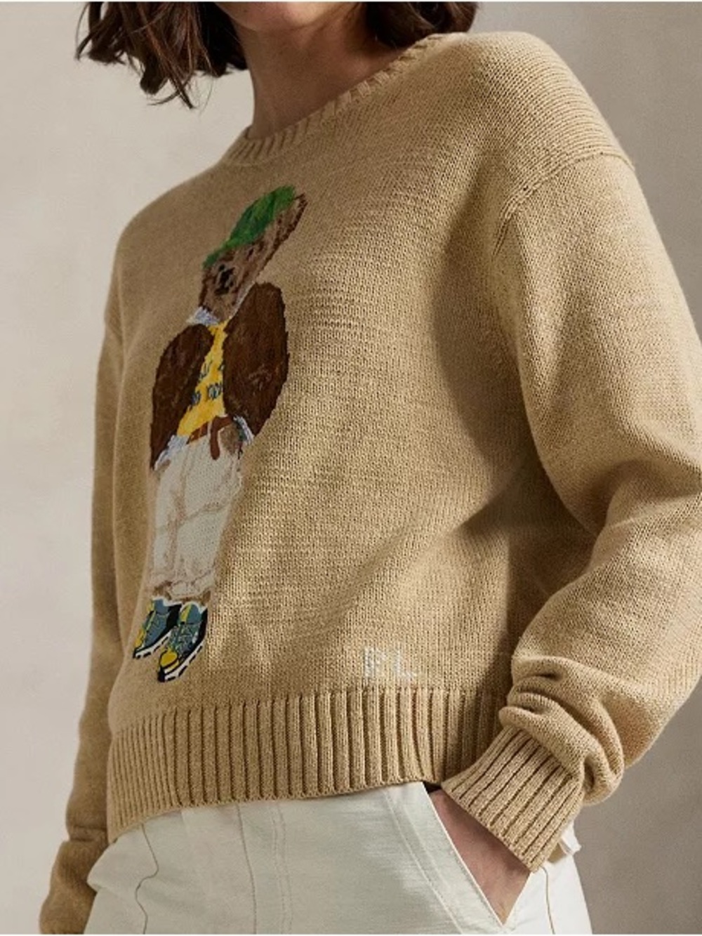 Polo Ralph Lauren Polo Bear Cotton Crewneck Sweater – Size Large $398 - Picture 3 of 10